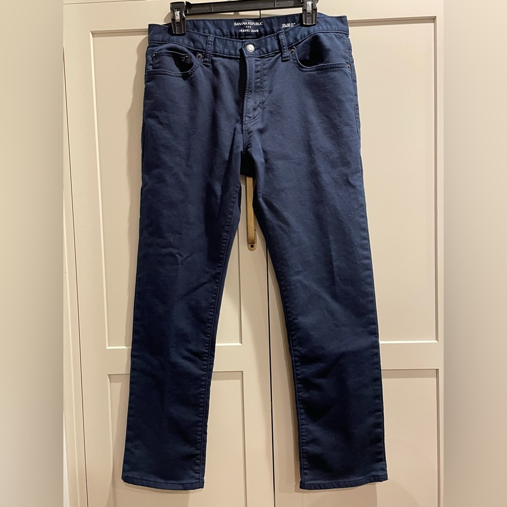 Banana Republic The Travel Jean Slim 33x29 - Navy